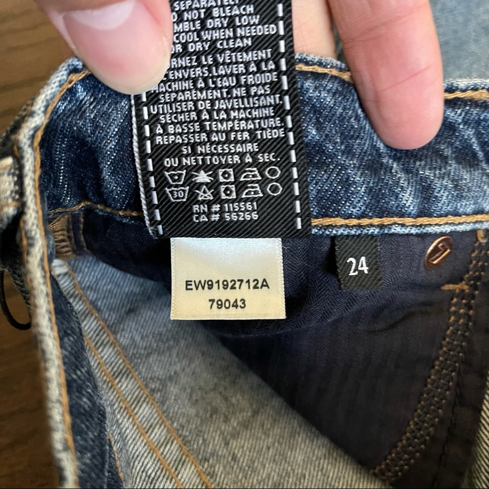 7 For All Mankind Denim Mini Skirt Montreal - Picture 9 of 9